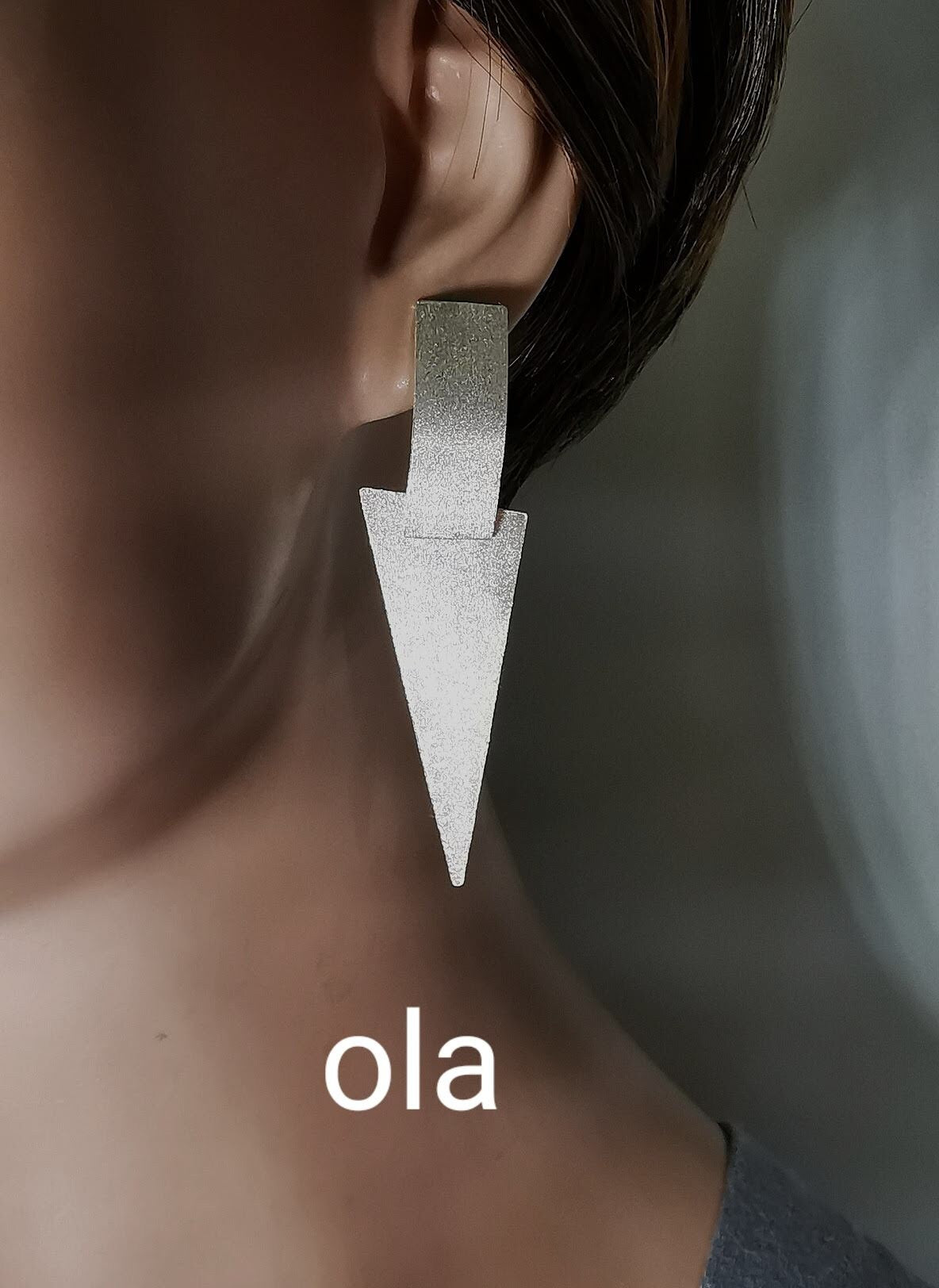 Handgefertigte Silberohrhänger