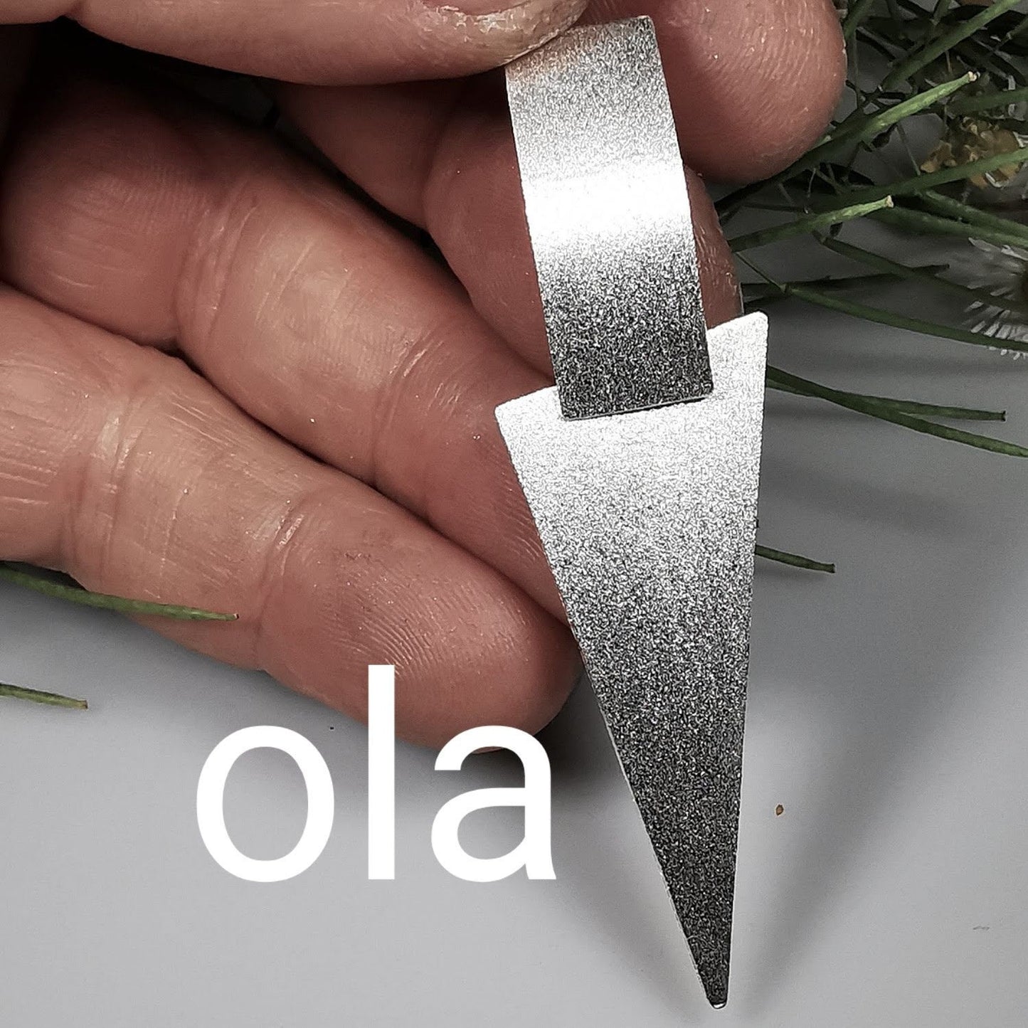 Handgefertigte Silberohrhänger