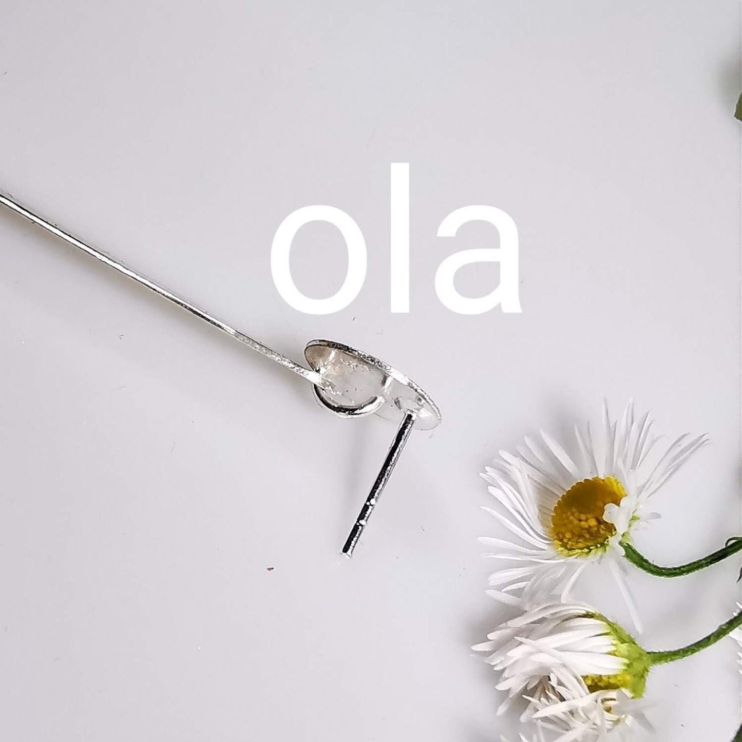 Handgefertigte Silberohrhänger
