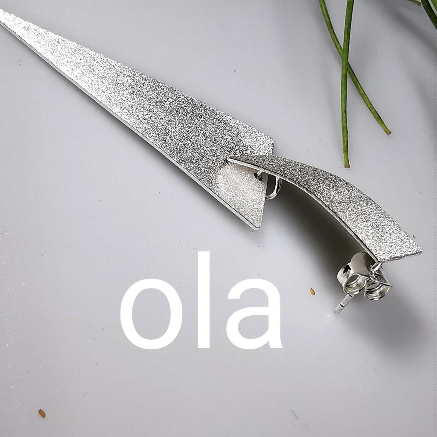 Handgefertigte Silberohrhänger