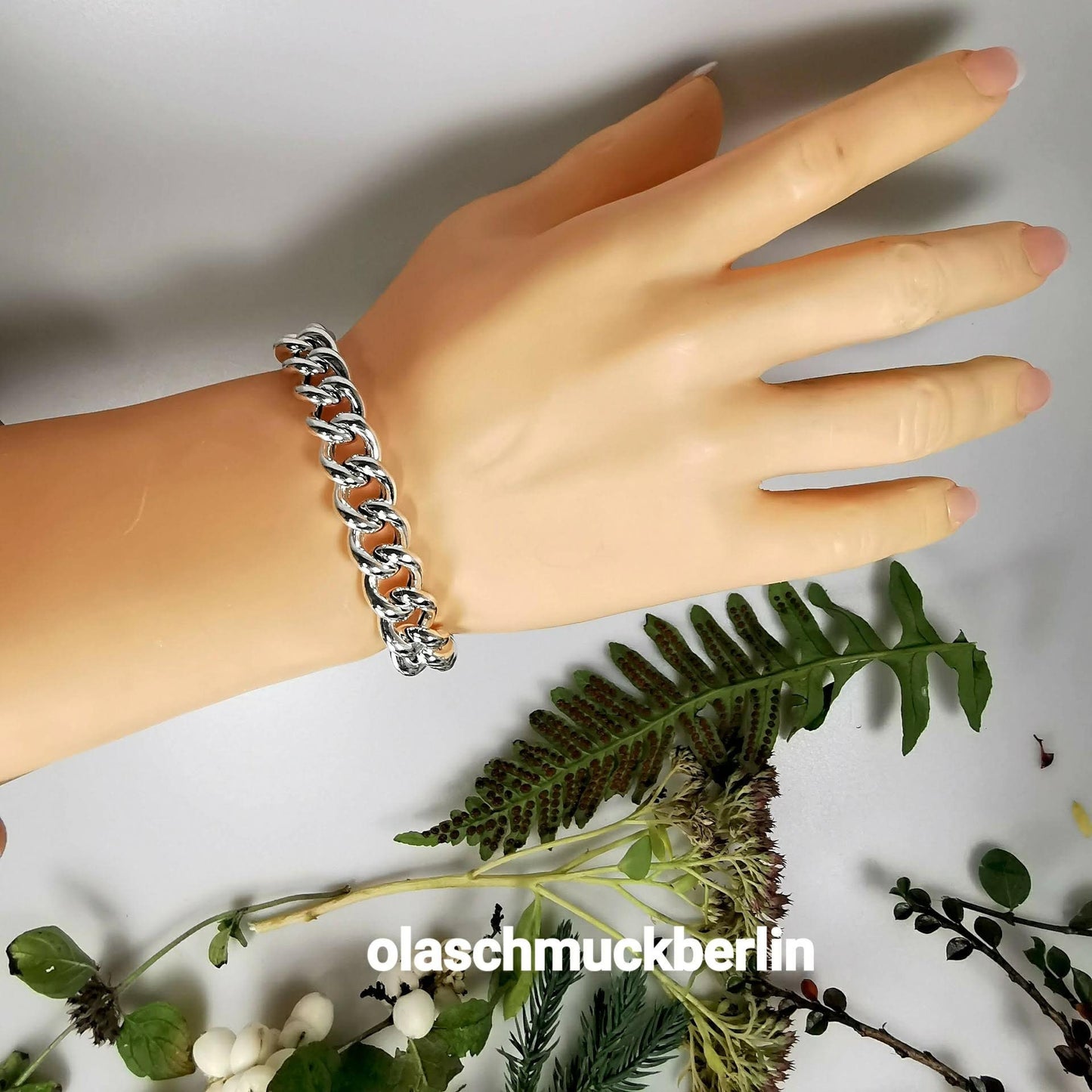 Armband Rundpanzer in Silber