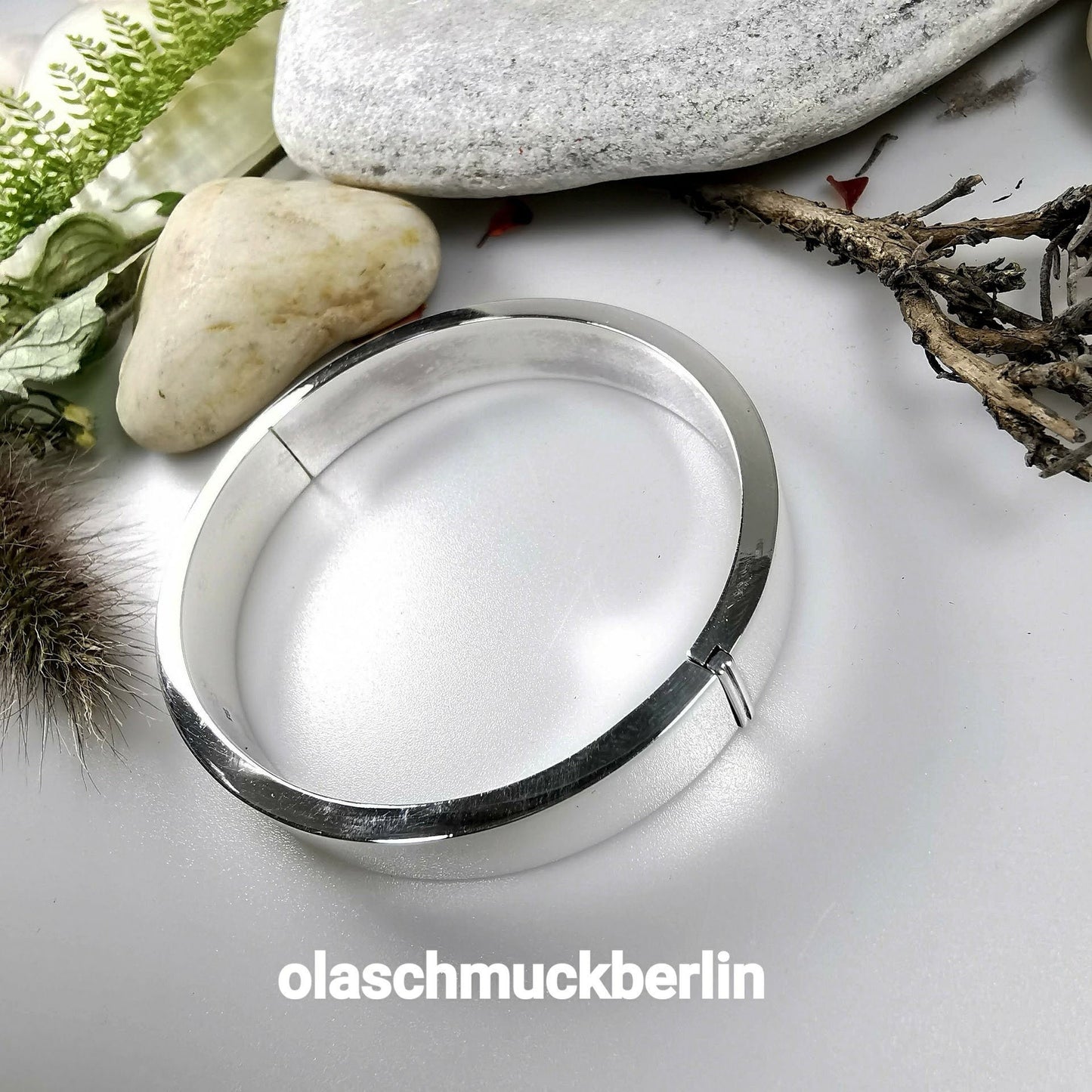 Handgefertigter Silberarmreif