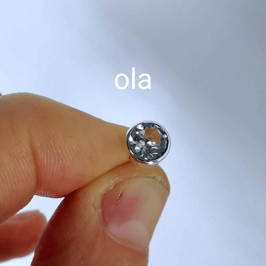 Topas Ohrstecker 925