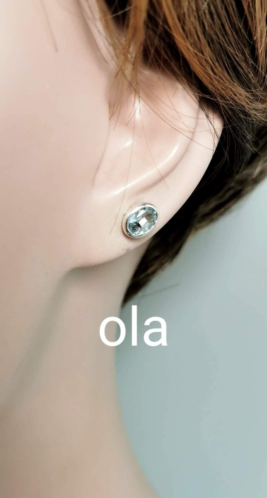 Topas Ohrstecker Silber 925