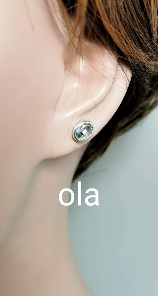 Topas Ohrstecker Silber 925