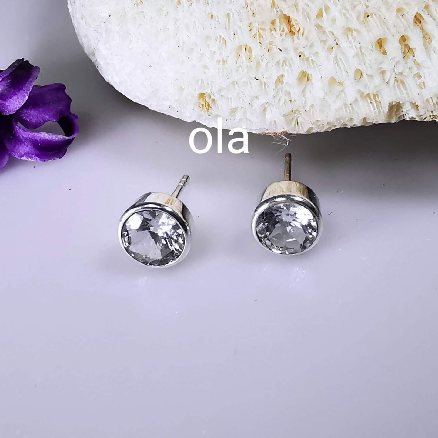 Topas Ohrstecker 925