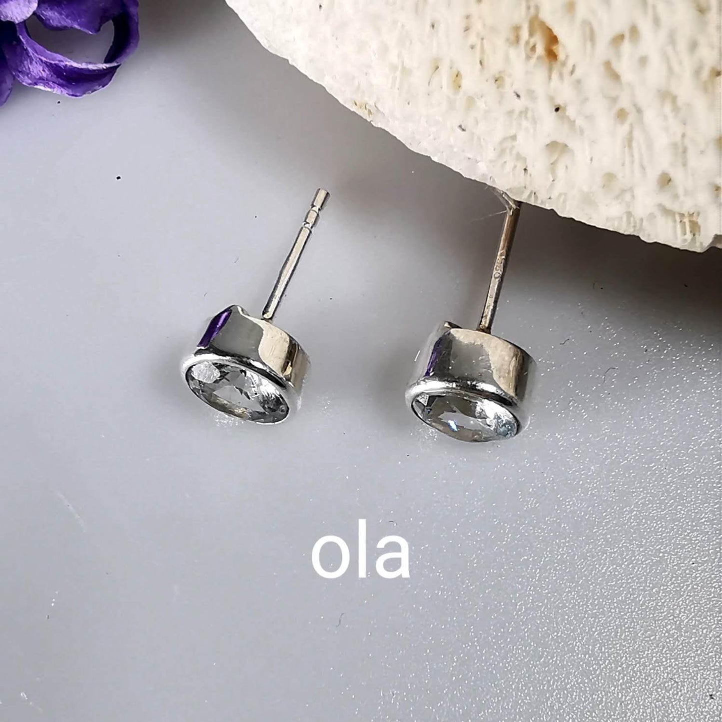 Topas Ohrstecker 925