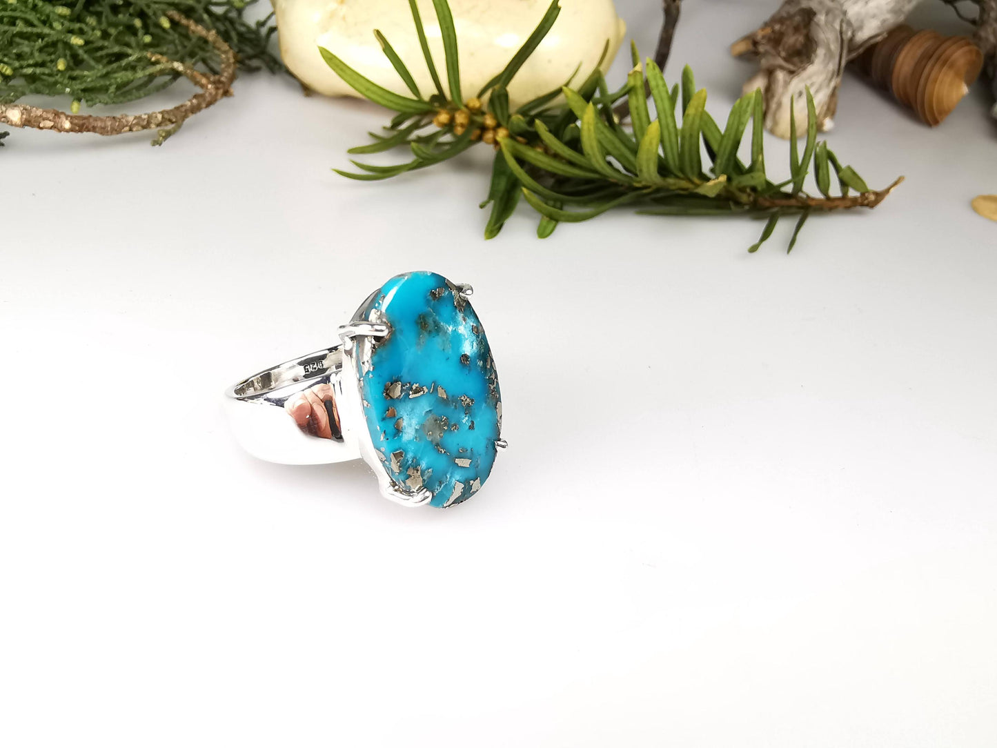 Silber Ring mit Türkis