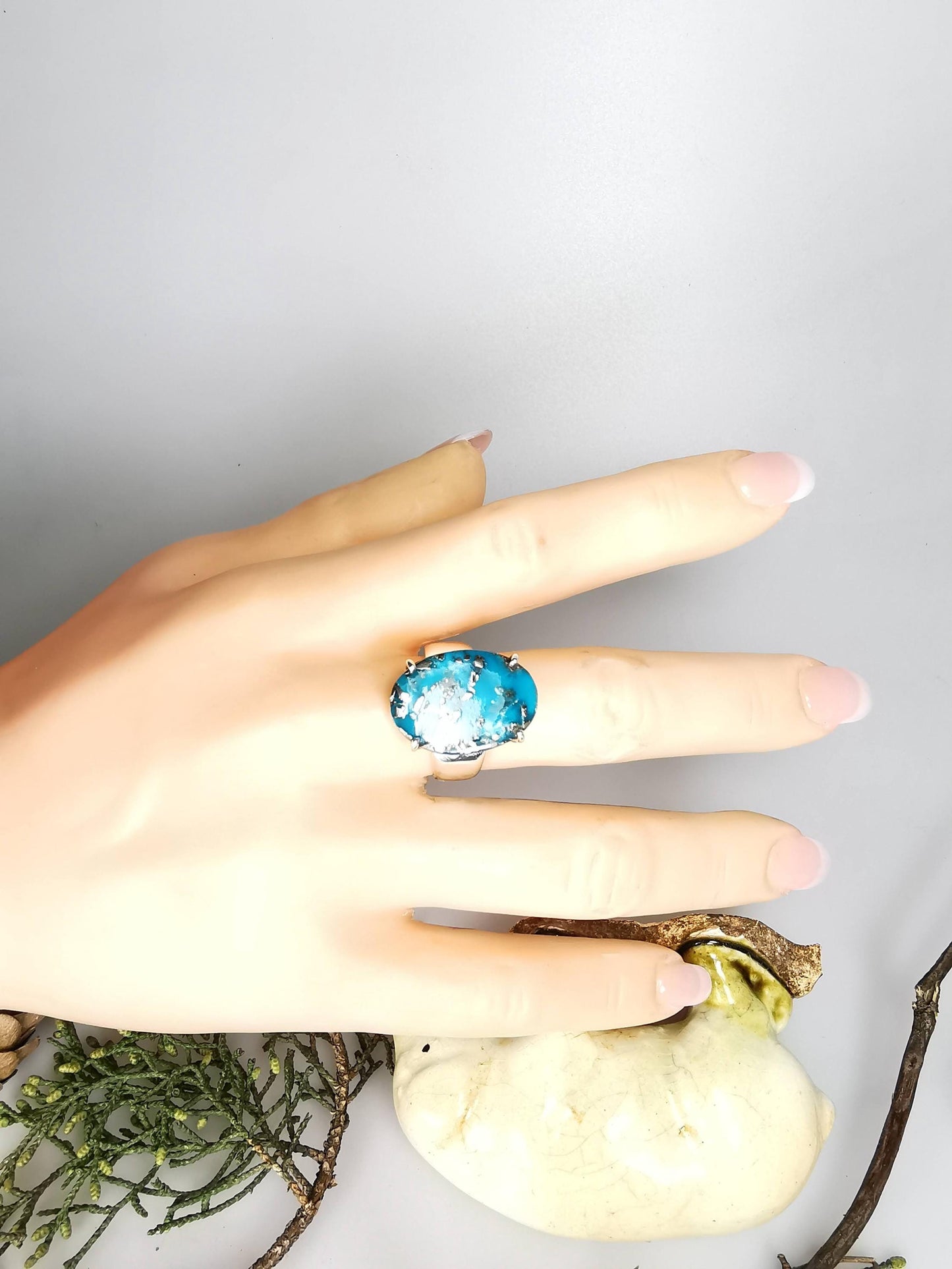 Silber Ring mit Türkis