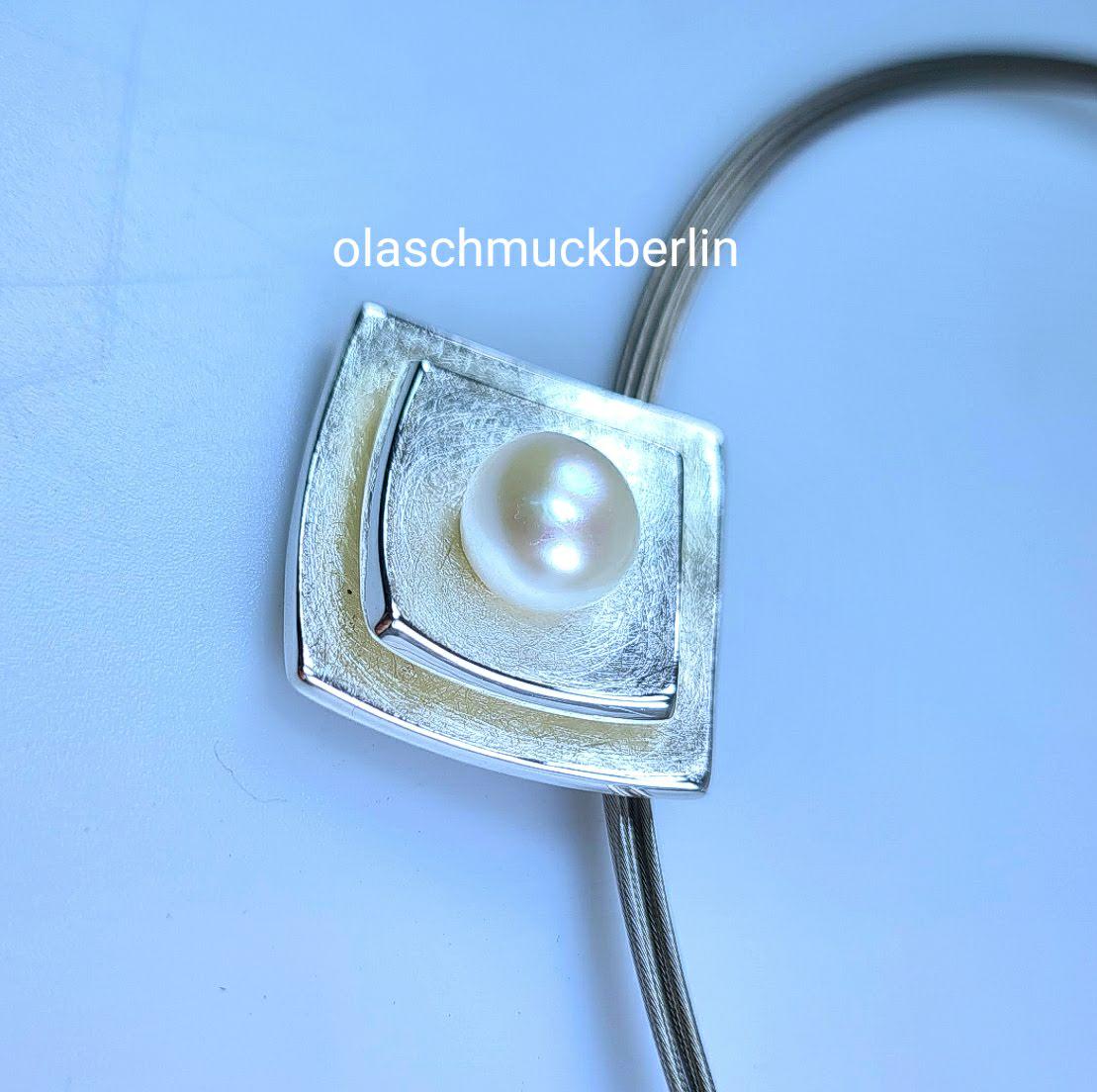 Silber Anhänger mit Süßwasserperle