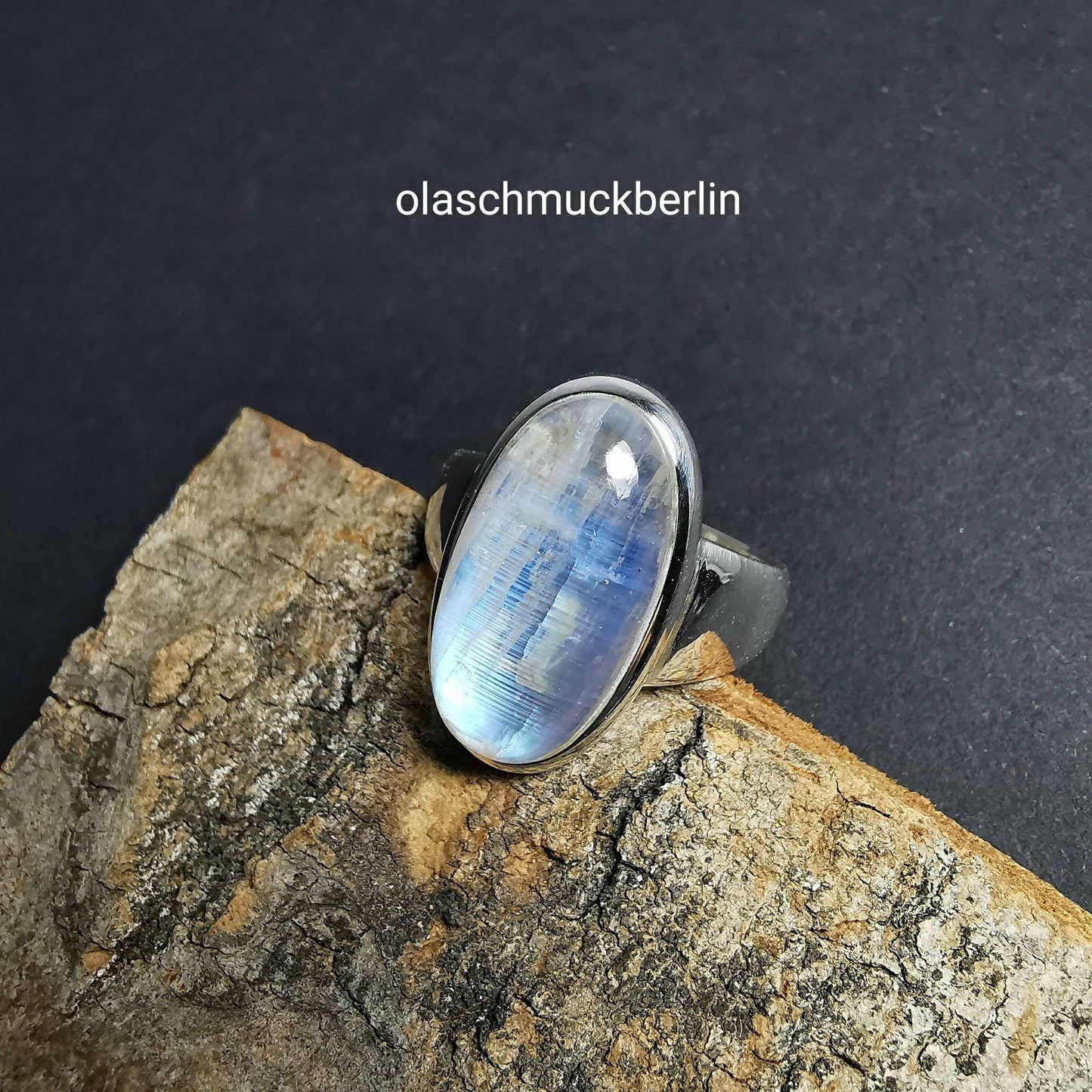 Silber Ring mit Mondstein