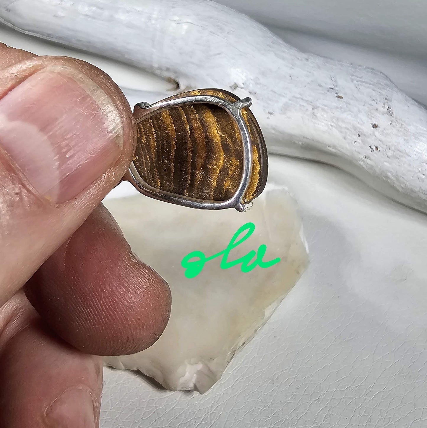 Silber Anhänger mit Opal