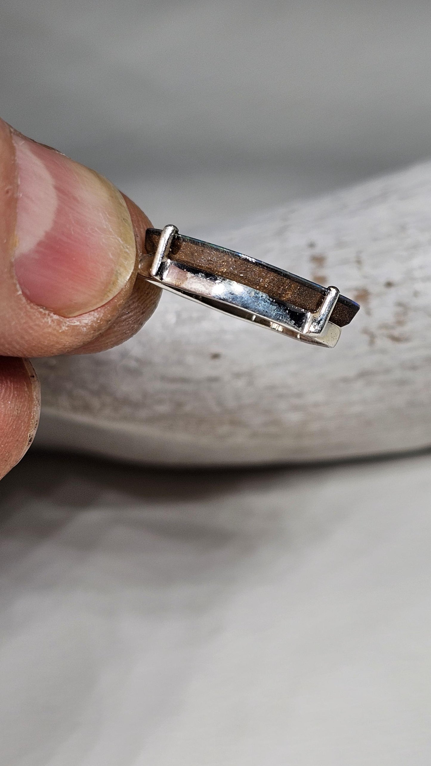 Silber Anhänger mit Opal