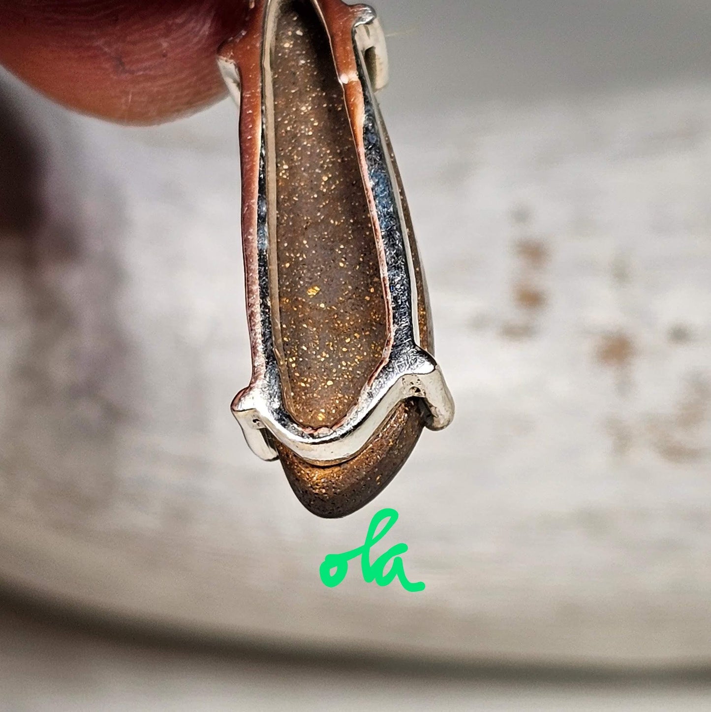 Silber Anhänger mit Opal