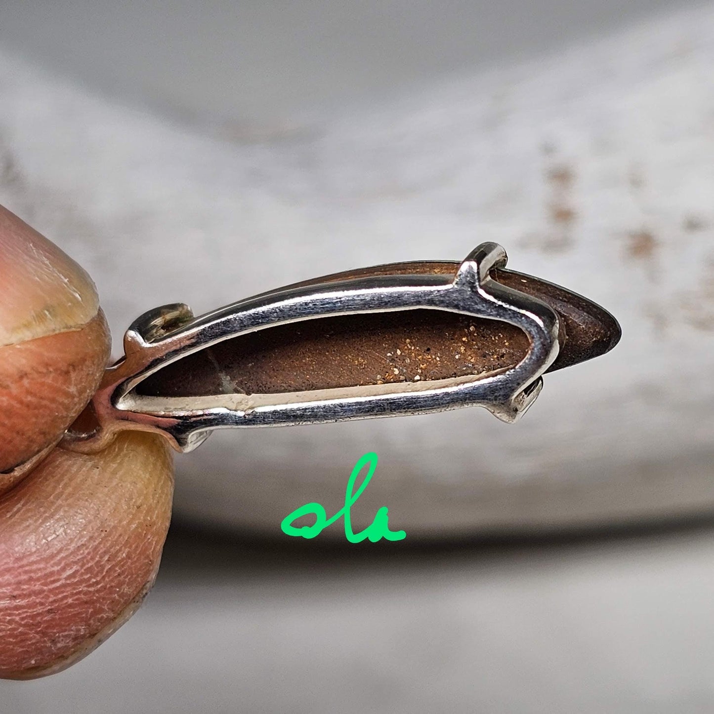 Silber Anhänger mit Opal