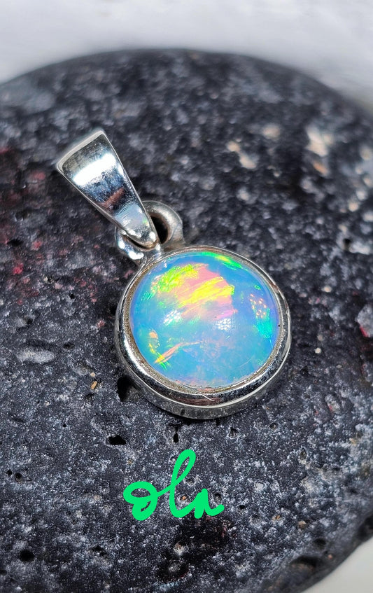 Silber Anhänger mit Opal