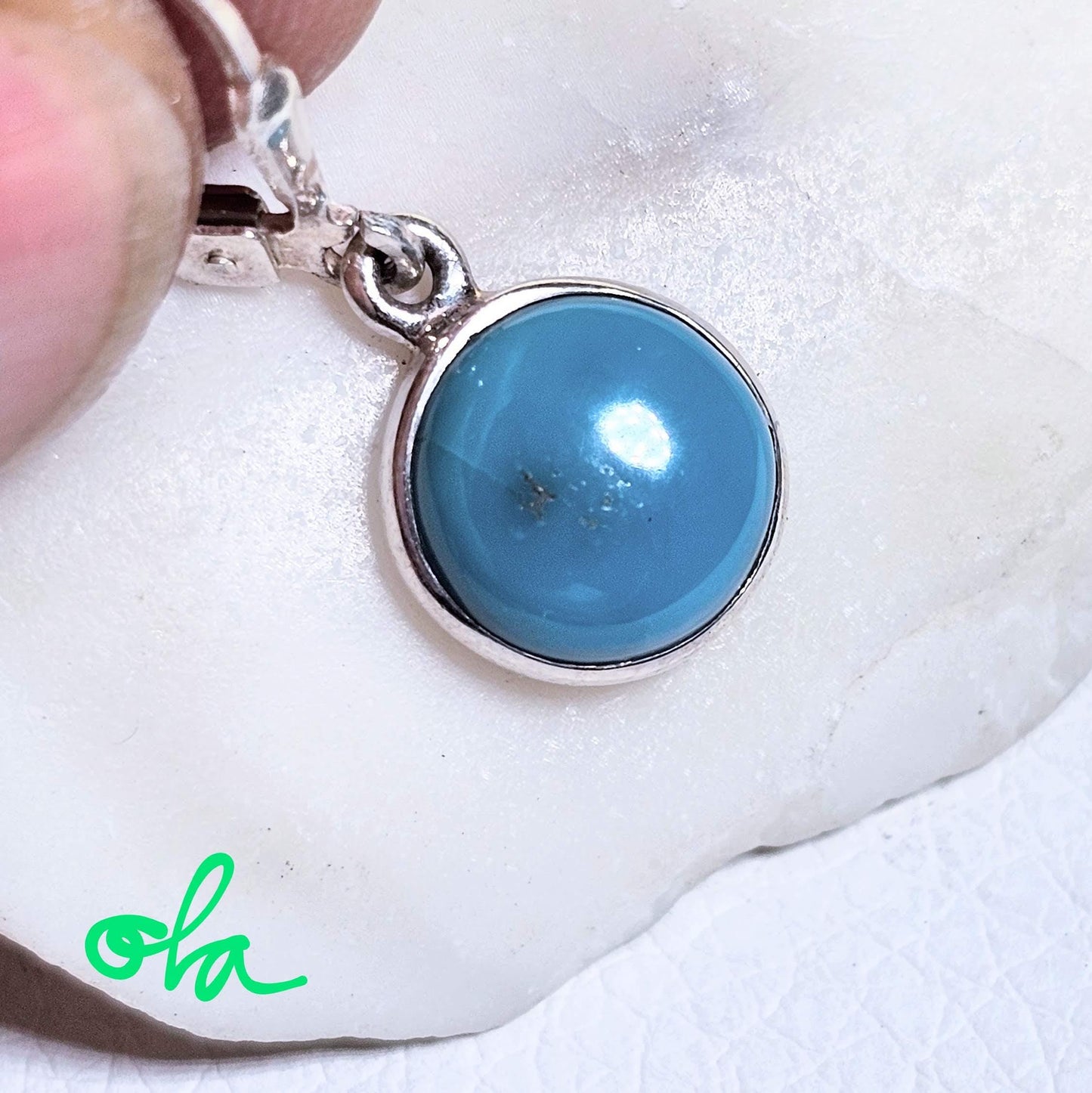 Silber Ohrringe mit Türkis