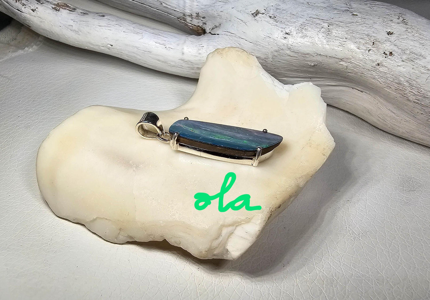 Silber Anhänger mit Opal