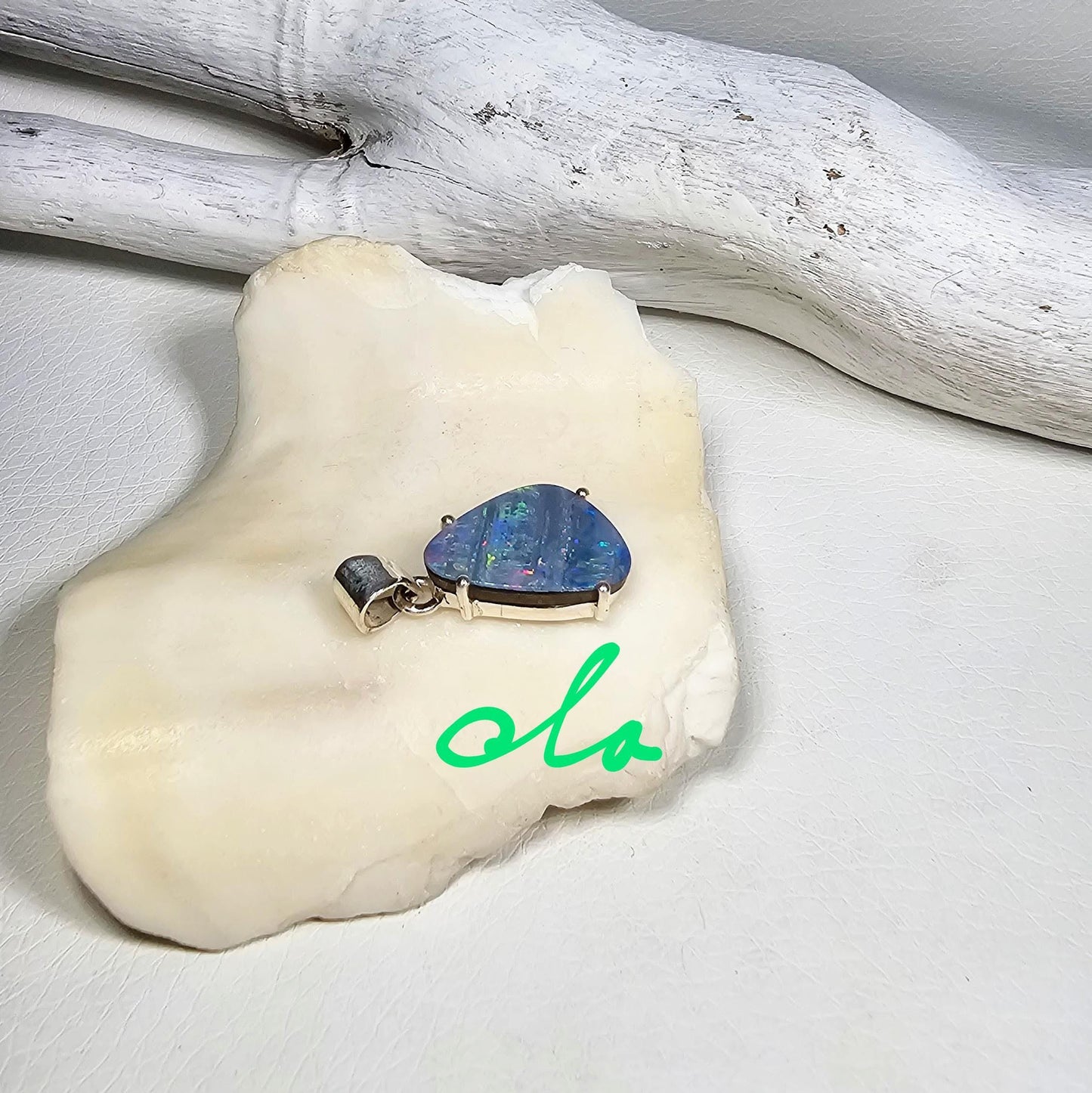 Silber Anhänger mit Opal