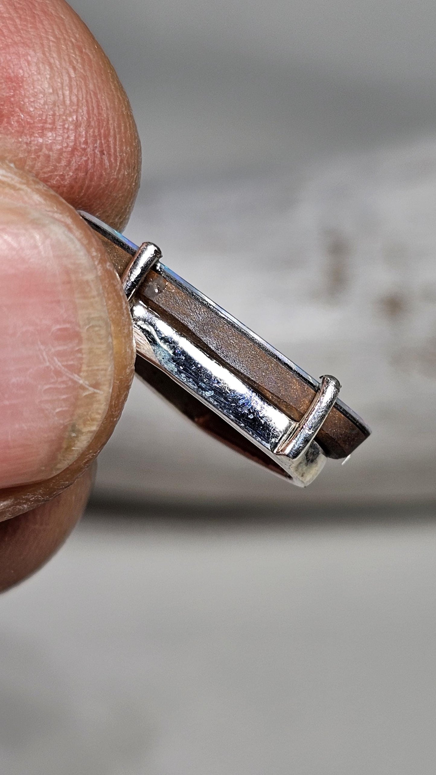 Silber Anhänger mit Opal
