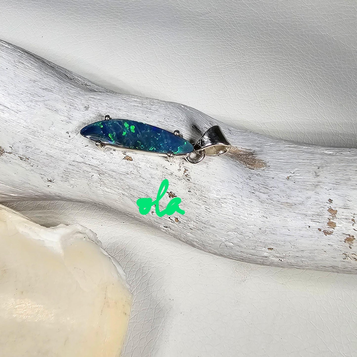 Silber Anhänger mit Opal