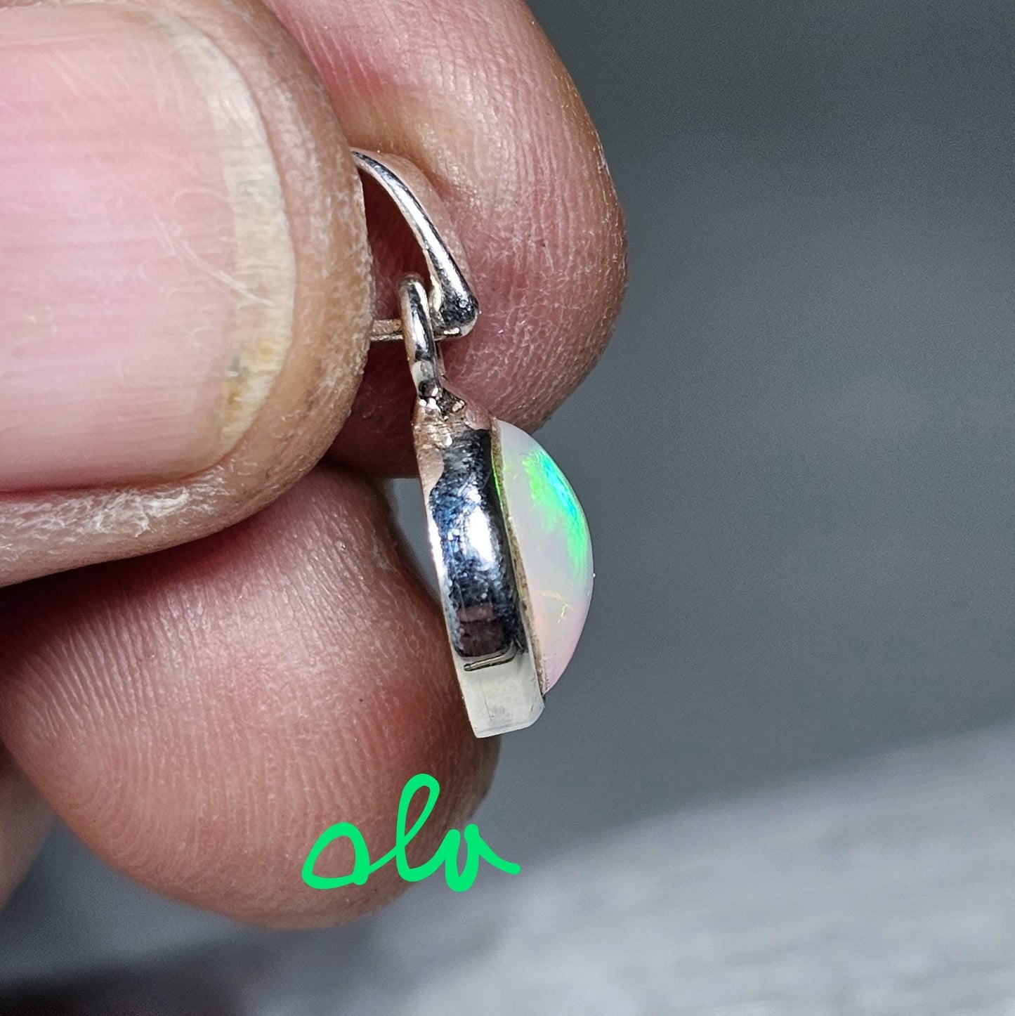 Silber Anhänger mit Opal