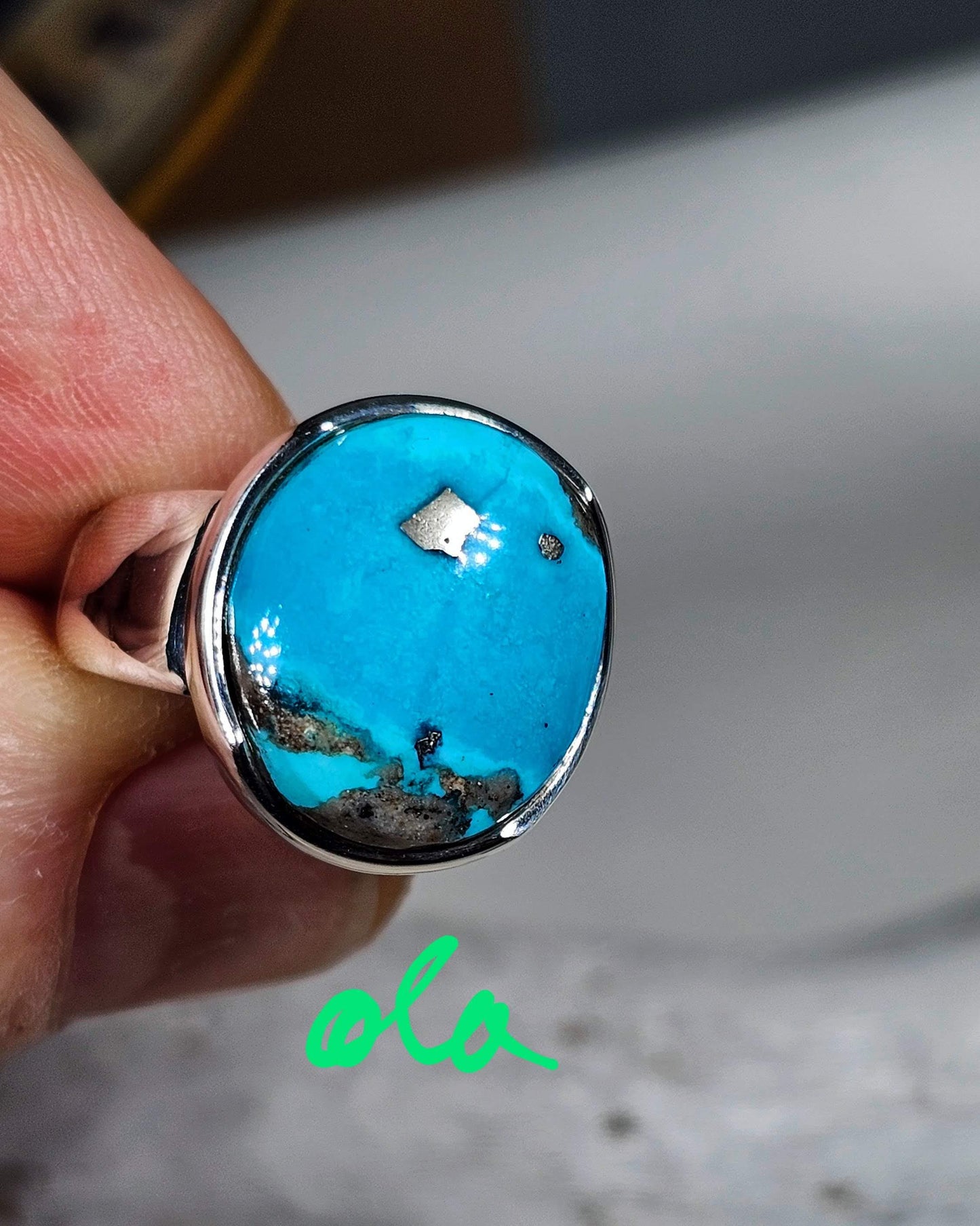 Silber Ring mit Türkis