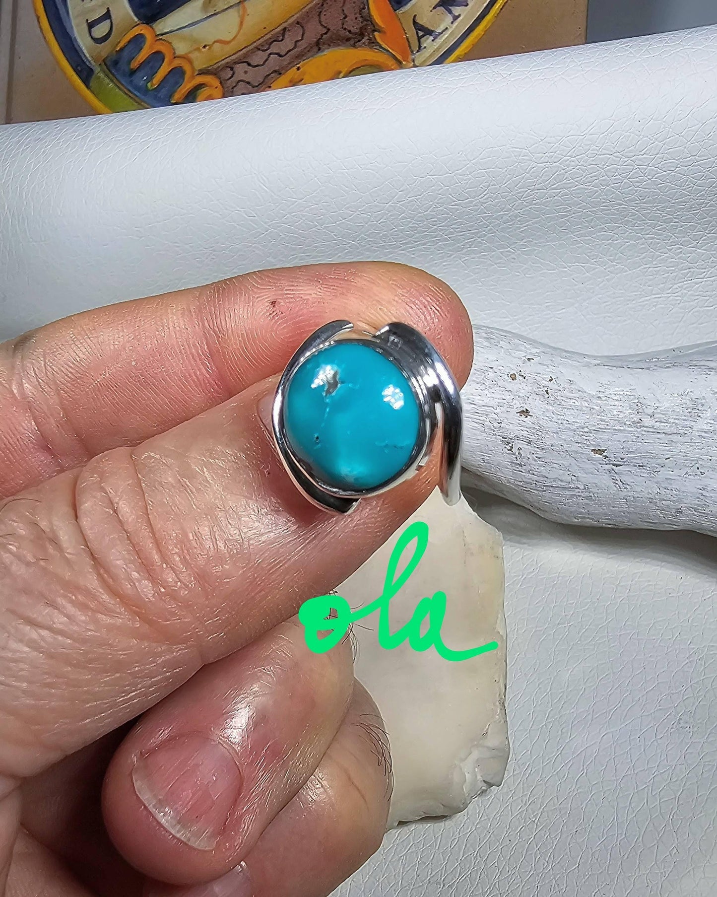 Silberring mit Türkis