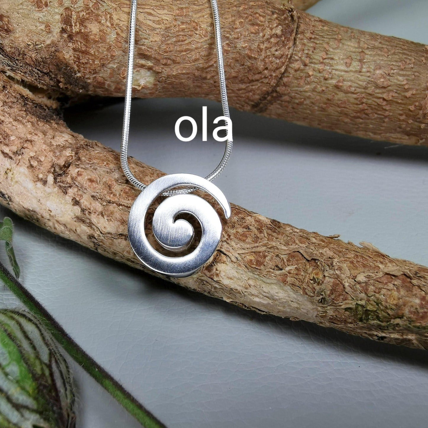 Spiral Anhänger aus 925 Silber