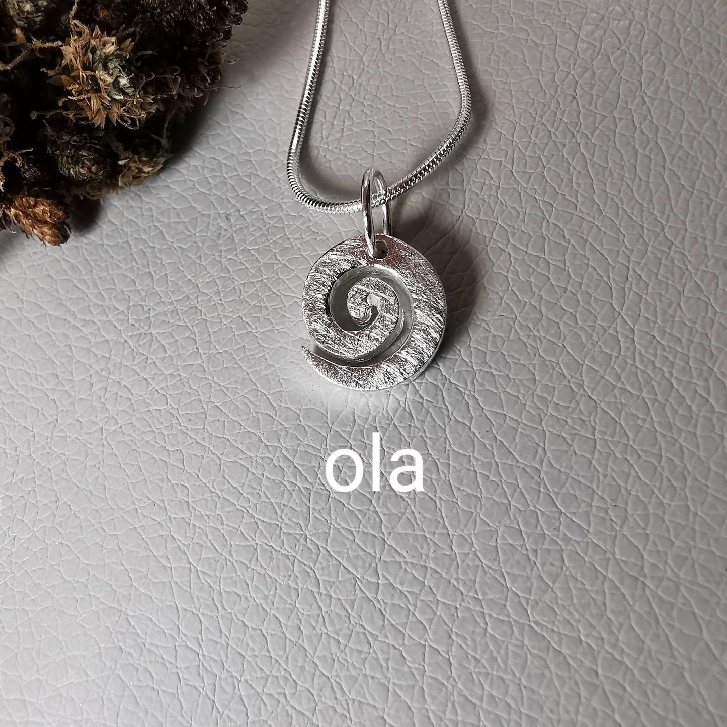 Spiral Anhänger aus 925 Silber