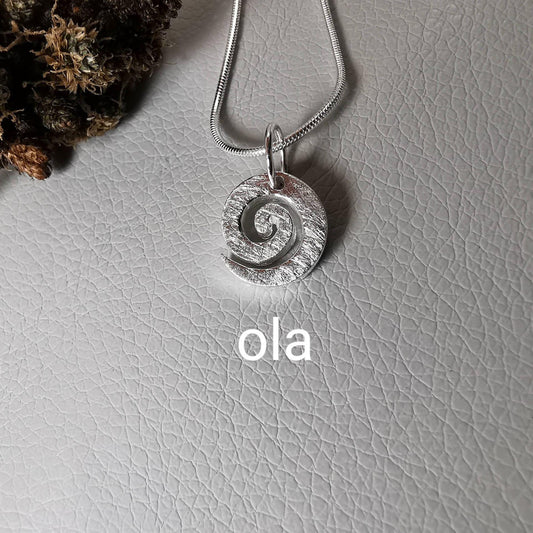 Spiral Anhänger aus 925 Silber