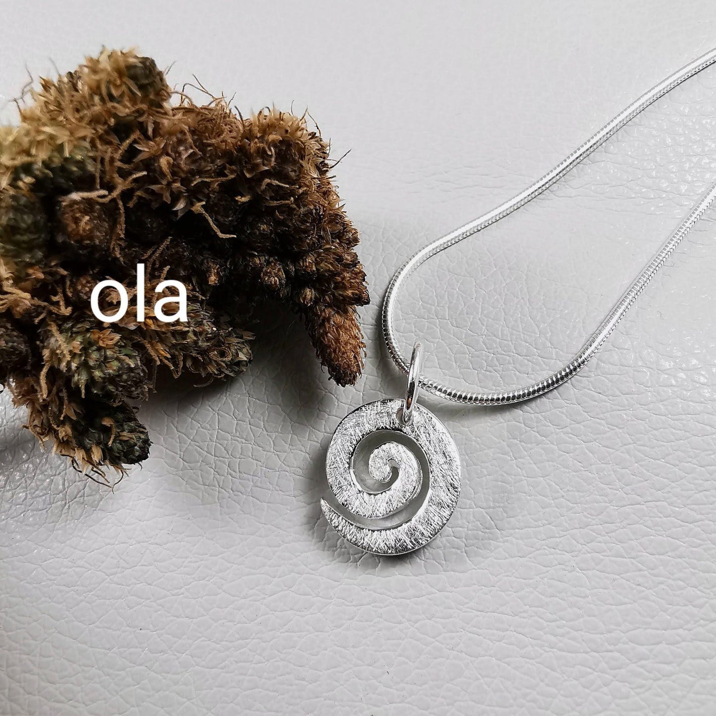 Spiral Anhänger aus 925 Silber