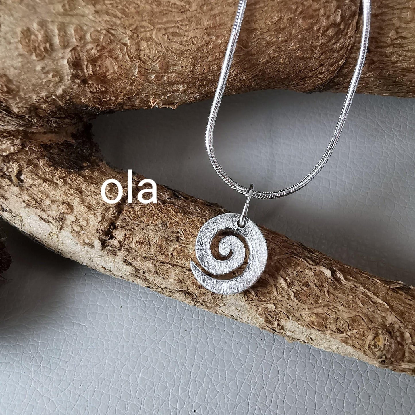 Spiral Anhänger aus 925 Silber