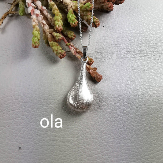 Tropfen Anhänger aus 925 Silber