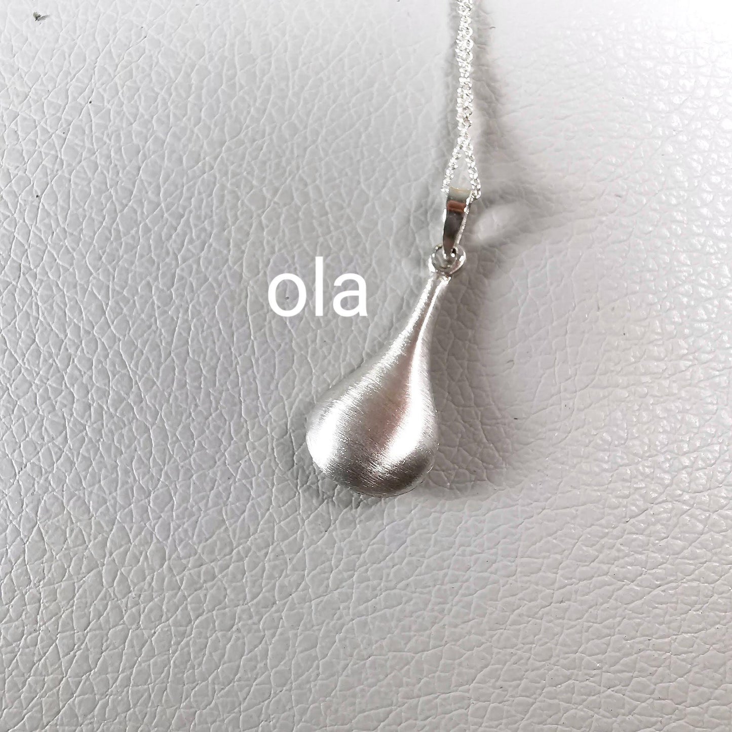 Tropfen Anhänger aus 925 Silber
