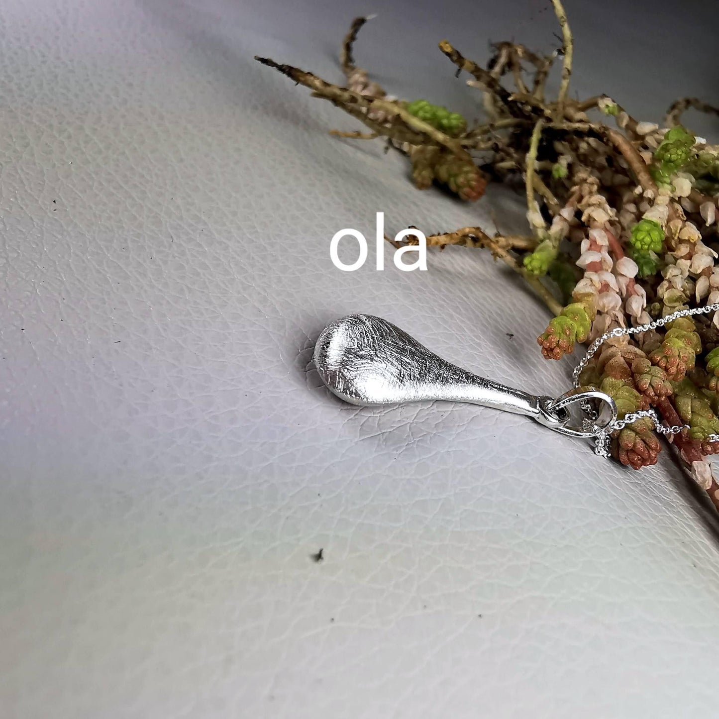 Tropfen Anhänger aus 925 Silber
