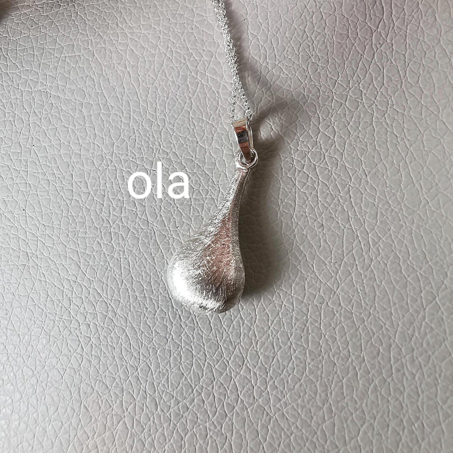 Tropfen Anhänger aus 925 Silber