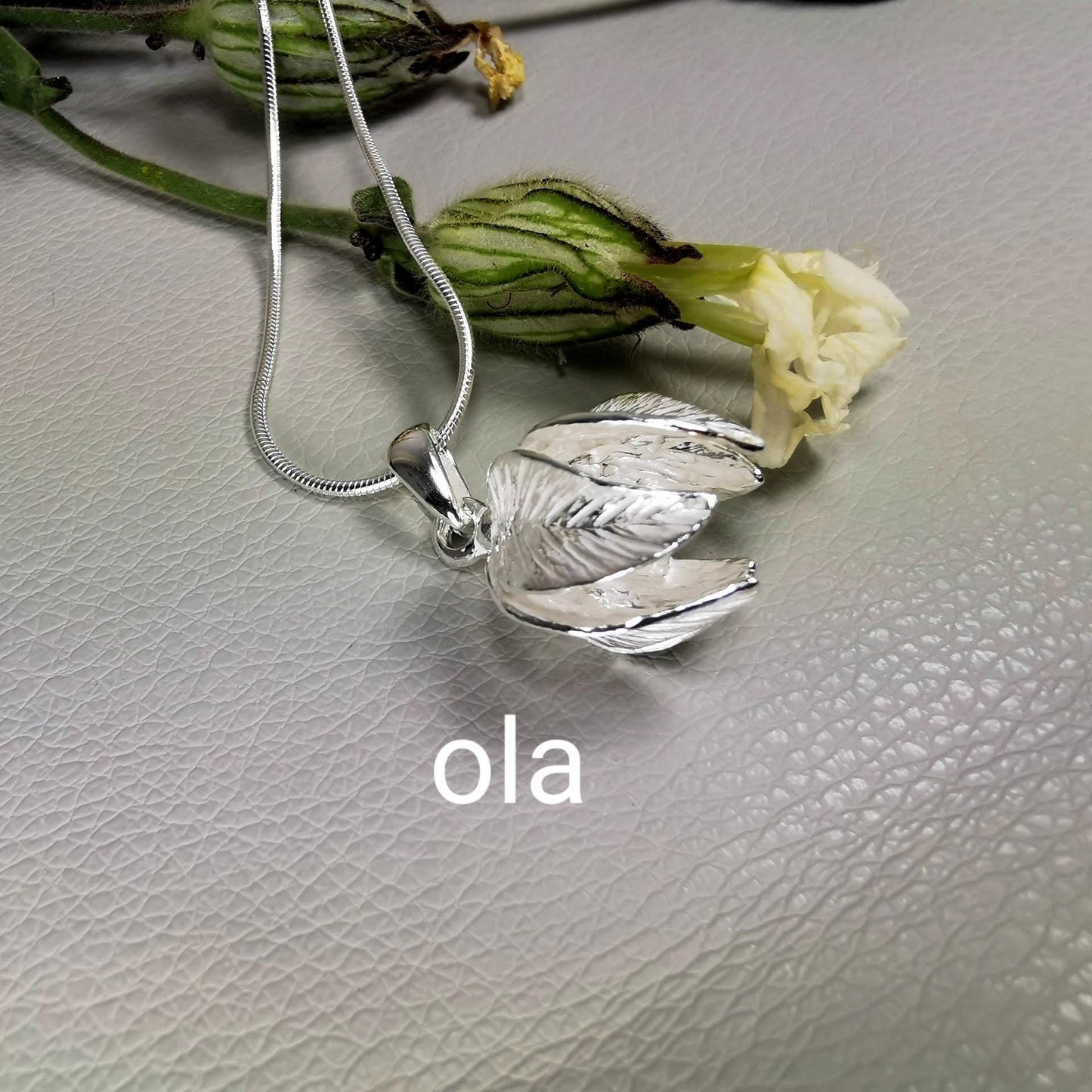 Anhänger aus 925 Silber, Planze
