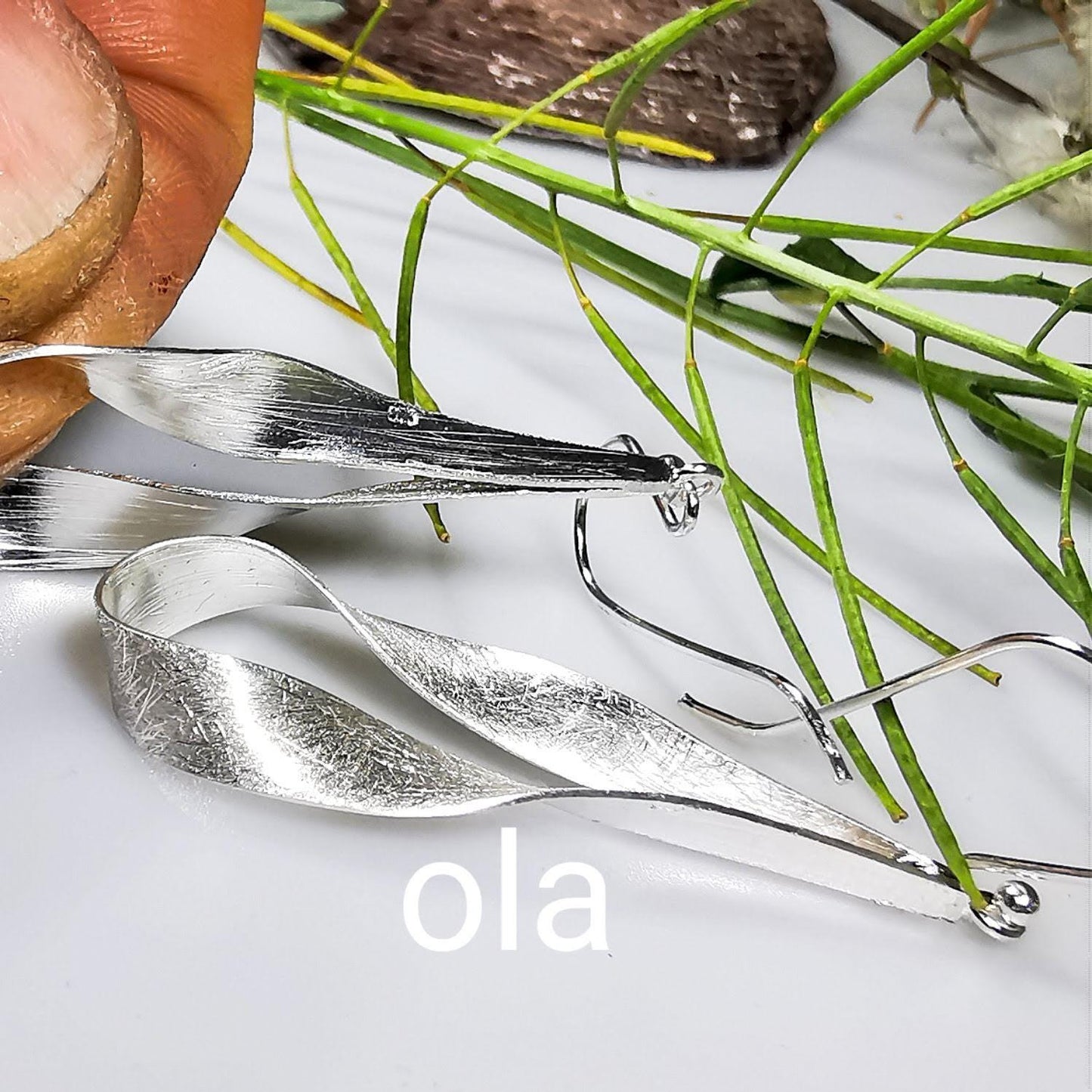 Ohrringe aus 925 Silber, Schleife