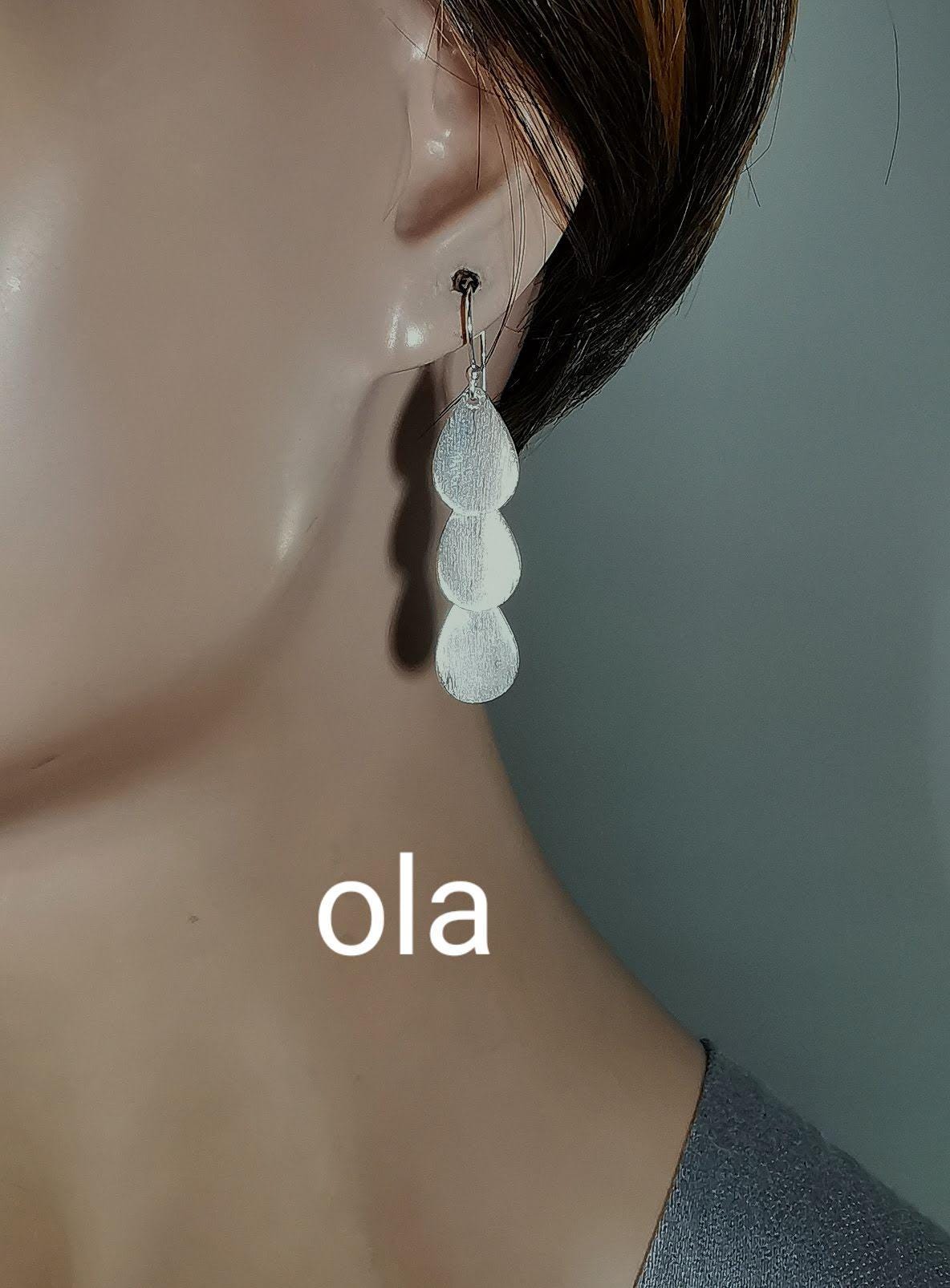 Ohrhänger aus 925 Silber mattiert
