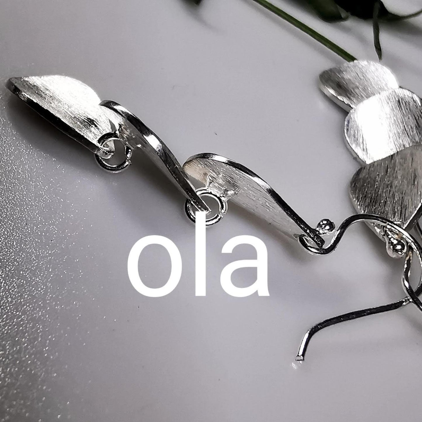 Ohrhänger aus 925 Silber mattiert