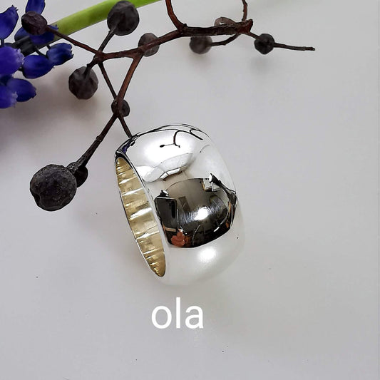 Breite Ring aus 925 Silber,schlicht