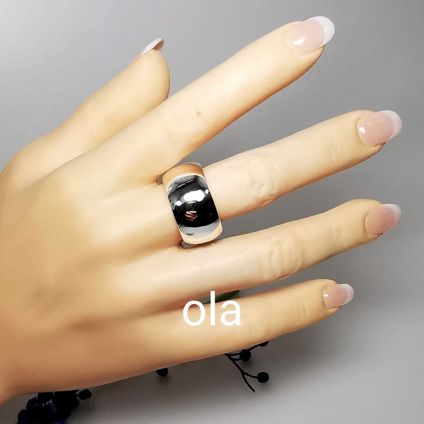 Breite Ring aus 925 Silber,schlicht