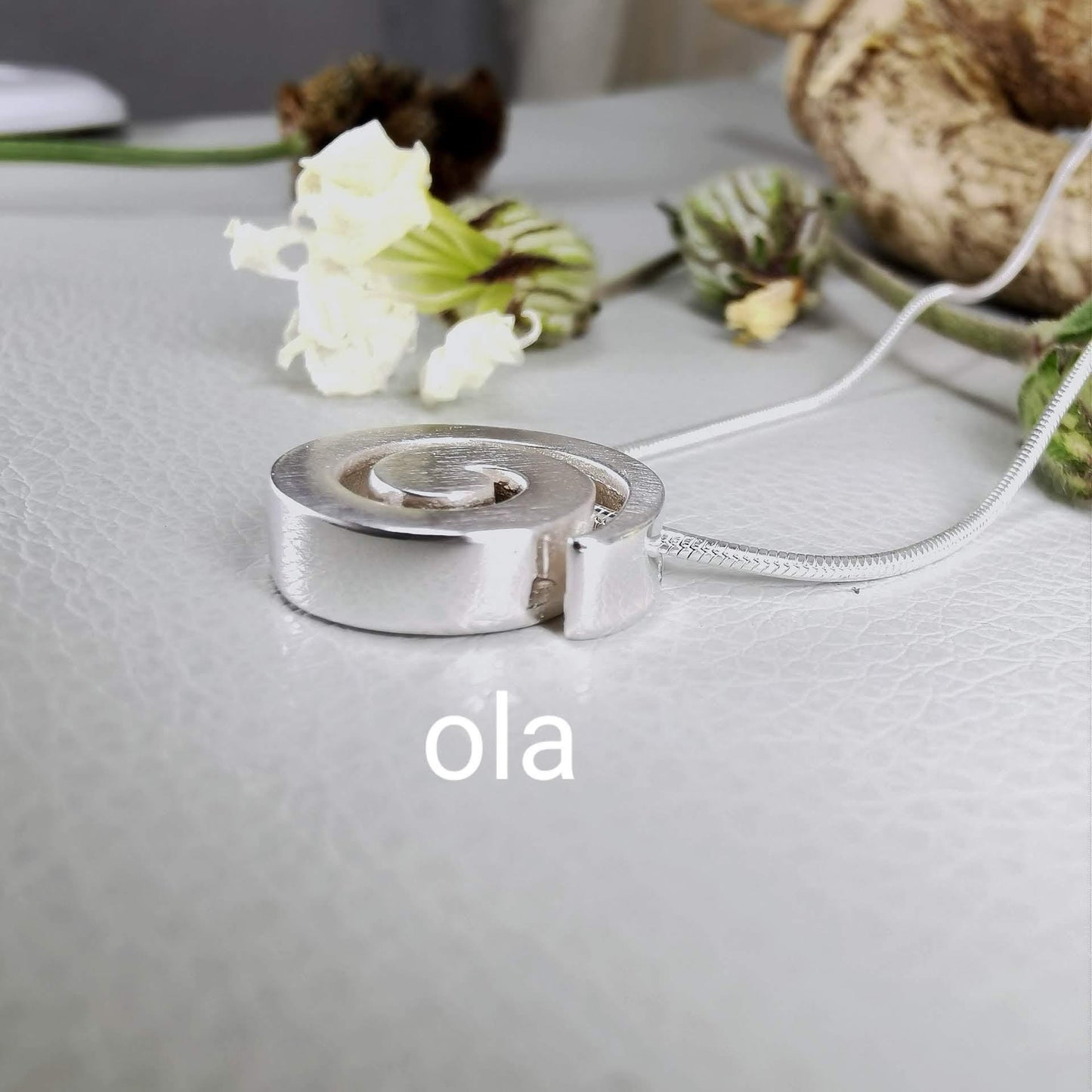 Spiral Anhänger aus 925 Silber