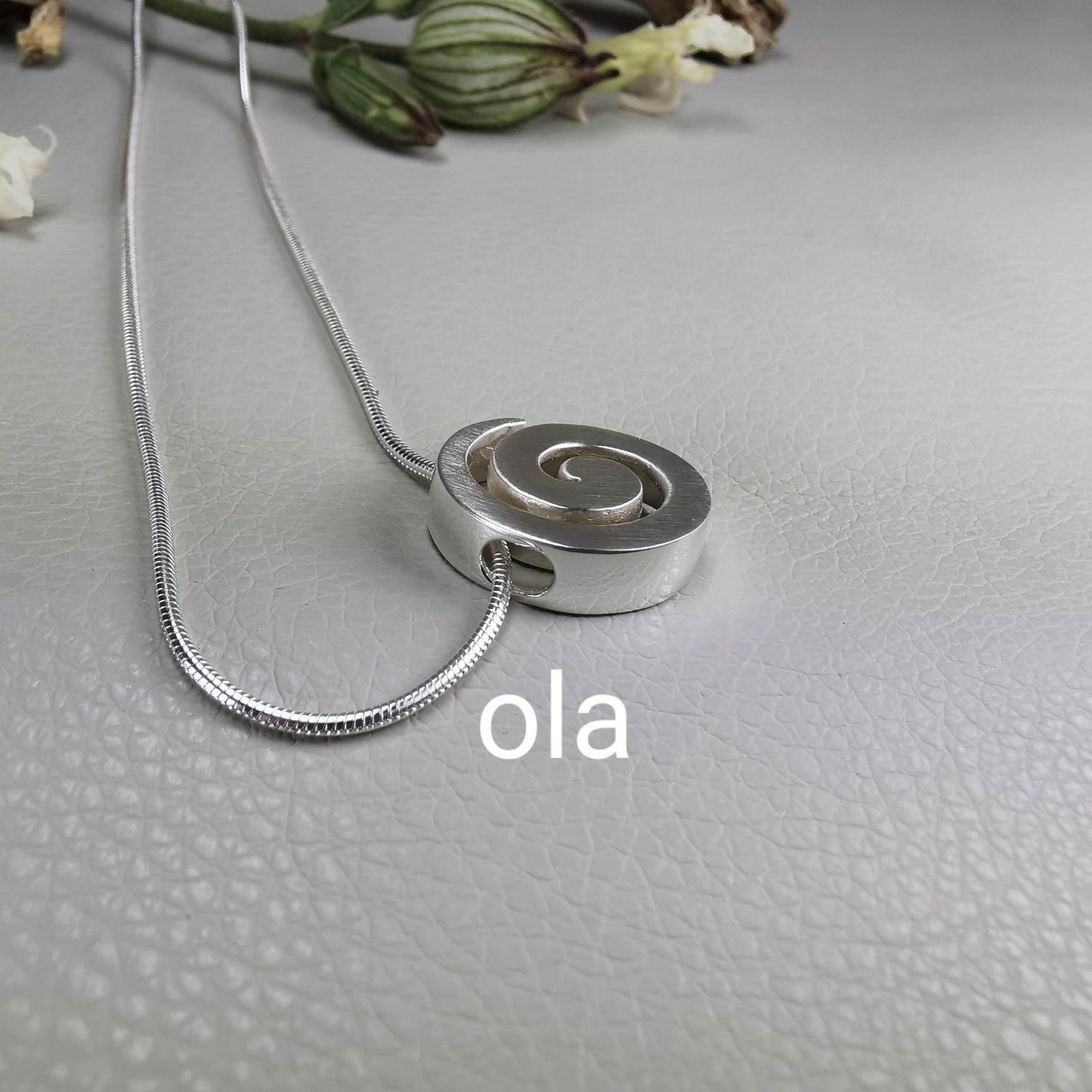 Spiral Anhänger aus 925 Silber