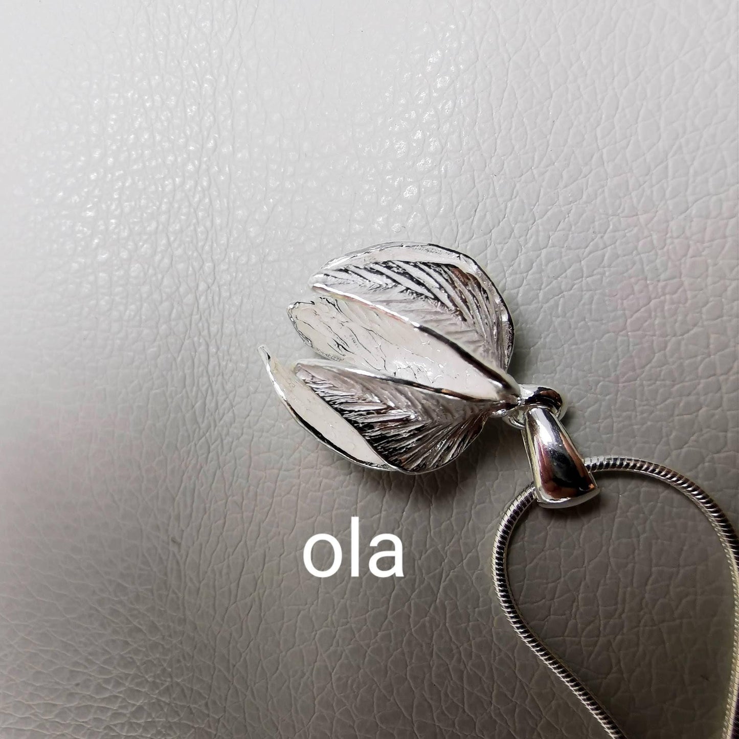 Anhänger aus 925 Silber, Planze