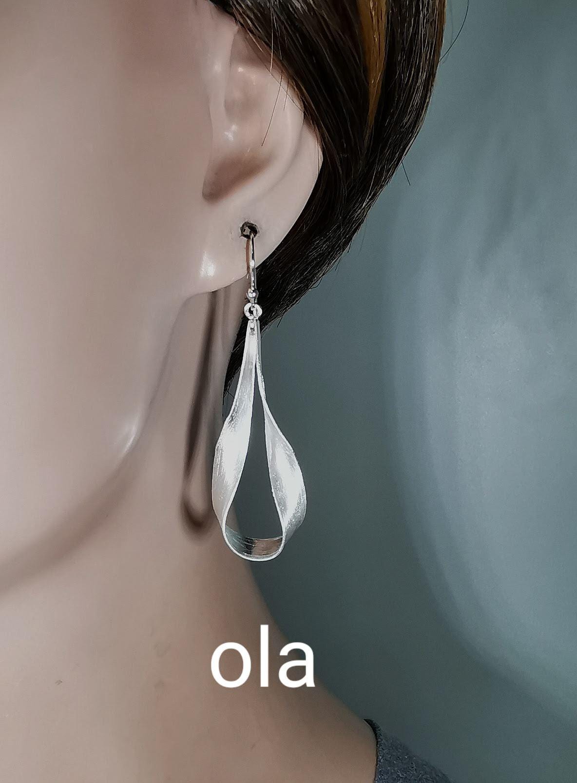 Ohrringe aus 925 Silber, Schleife