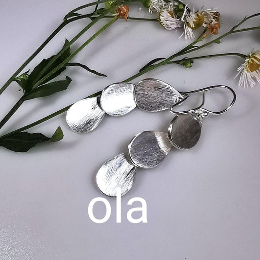 Ohrhänger aus 925 Silber mattiert