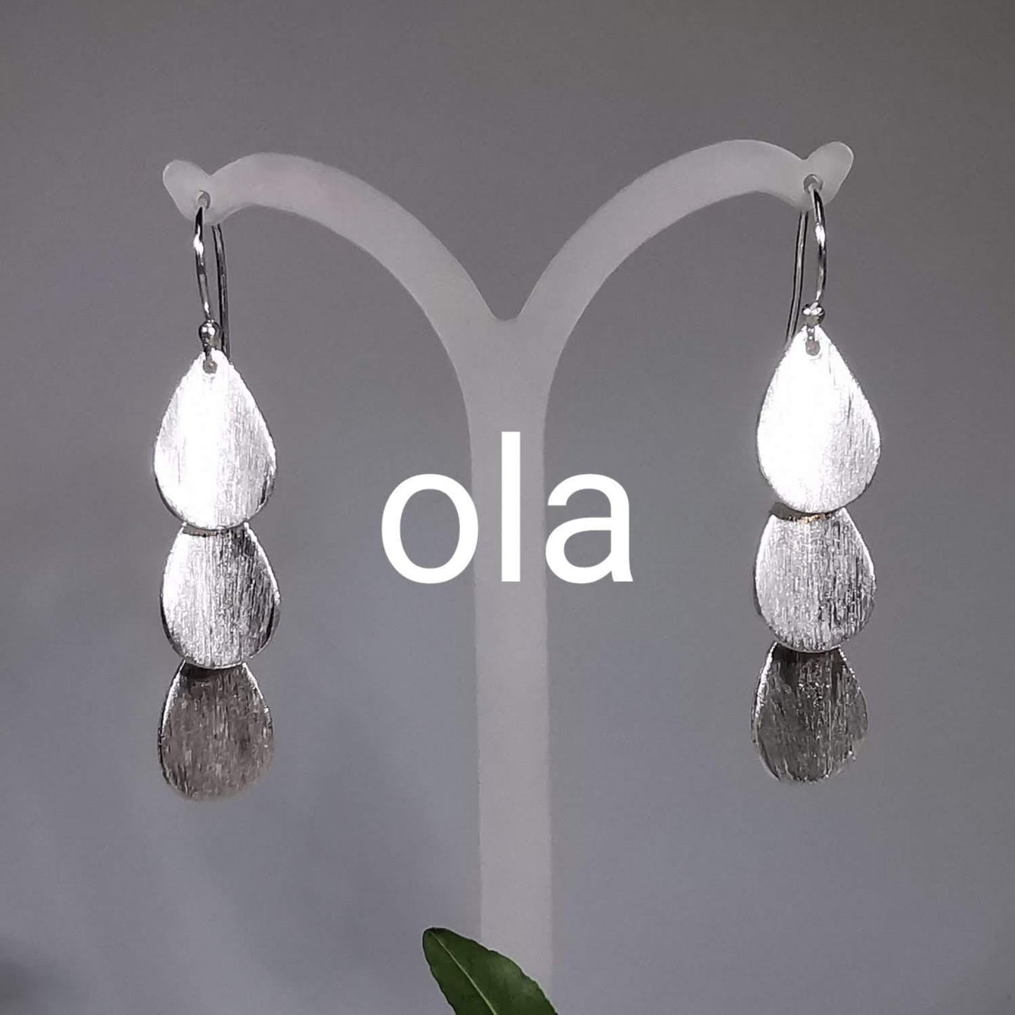Ohrhänger aus 925 Silber mattiert