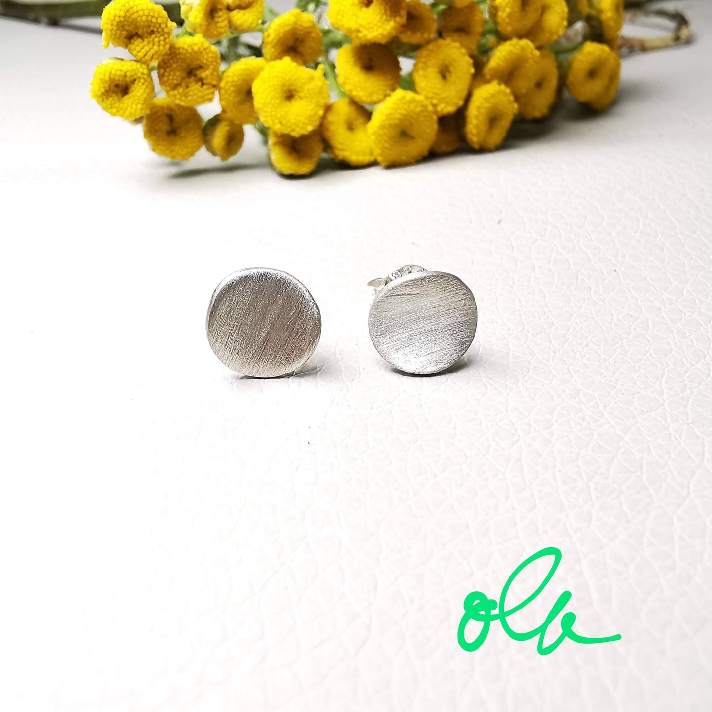 Ohrstecker aus 925 Silber ,rund